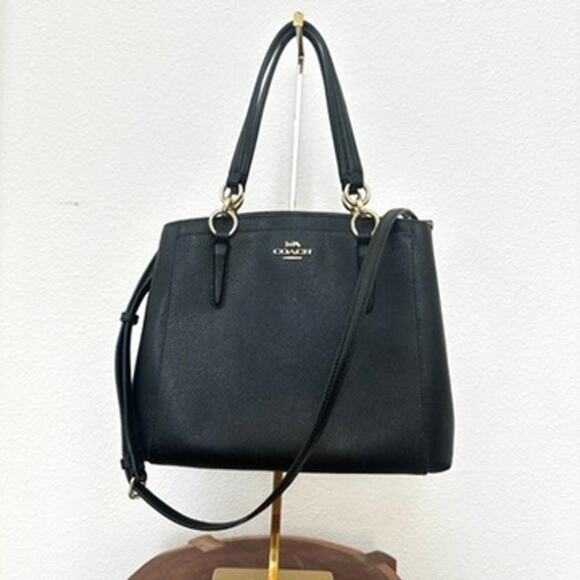 Coach Handbags - Coach Minetta Crossbody Bag, Crossgrain Leather, Black, Excellent Condition